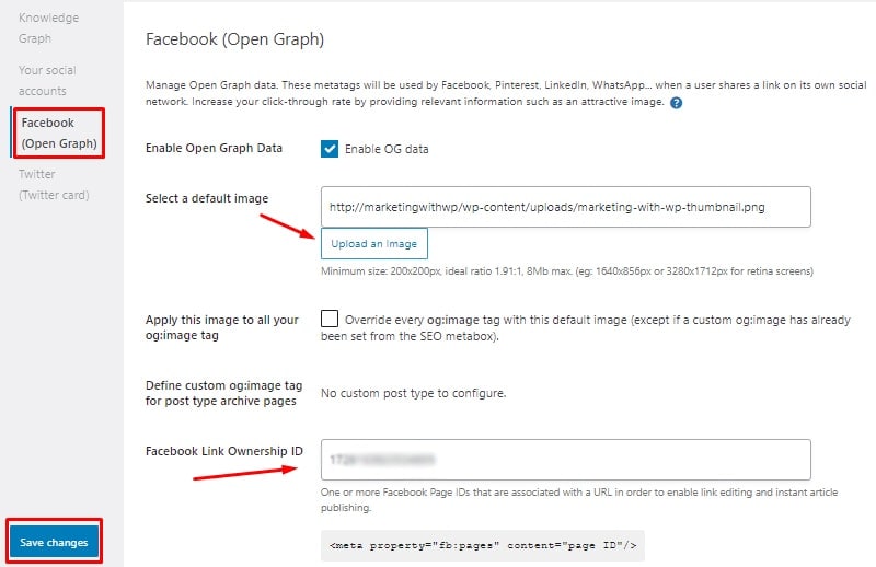 facebook open graph install and setup seopress