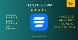 fluent form wordpress contact form plugin review summary