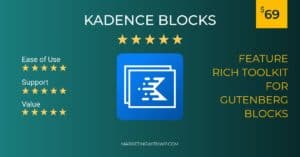 kadence blocks wordpress gutenberg plugin review summary