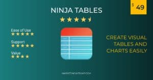 ninjatables visual table and chart plugin review summary