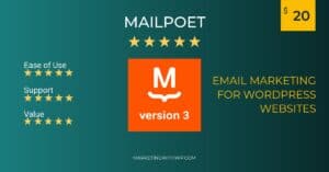 mailpoet wordpress email marketing plugin review summary alternatives