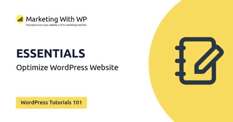 optimize wordpress website wordpress tutorials 101