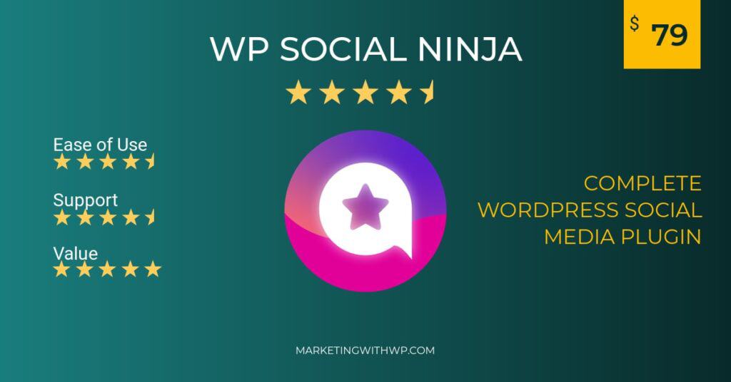wp social ninja complete wordpress social media plugin pricing review summary alternative