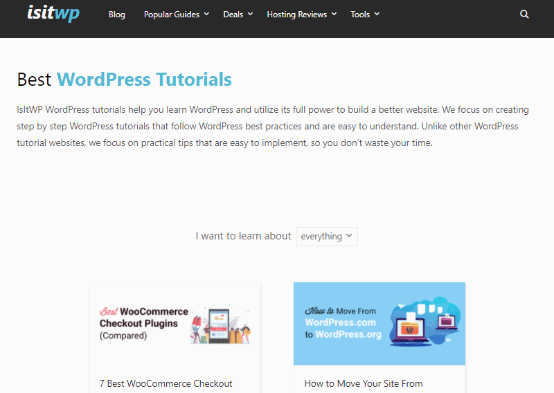 best wordpress tutorials website isitwp blog