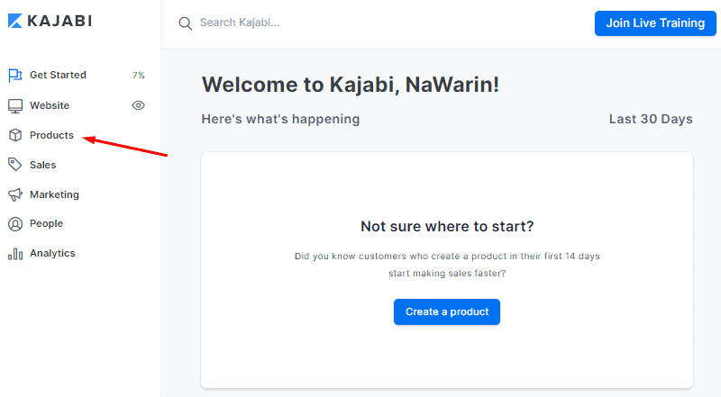 kajabi review go to products