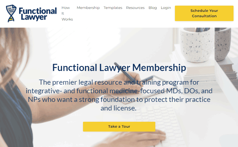 kajabi site example functional lawyer