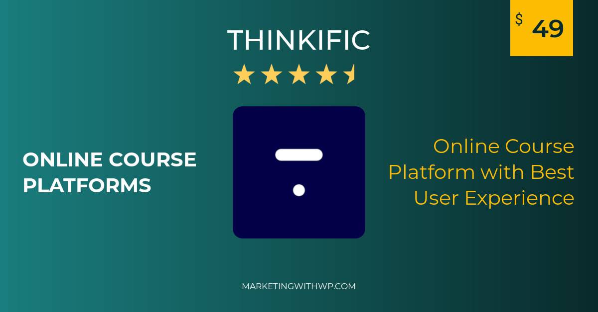 thinkific online course platform with best user experience
