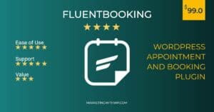 fluentbooking wordpress appointment and booking plugin pricing review summary alternative
