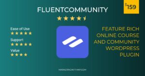 fluentcommunity wordpress courses and membership plugin price review summary alternative reviewed